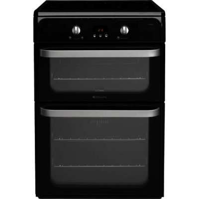 Hotpoint HUI612K Ultima Electric Cooker with Induction Hob in Black